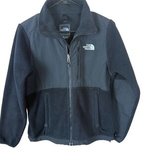 The North Face Womens Fleece Jacket Black Full Zip XS Polartech Recycled‎